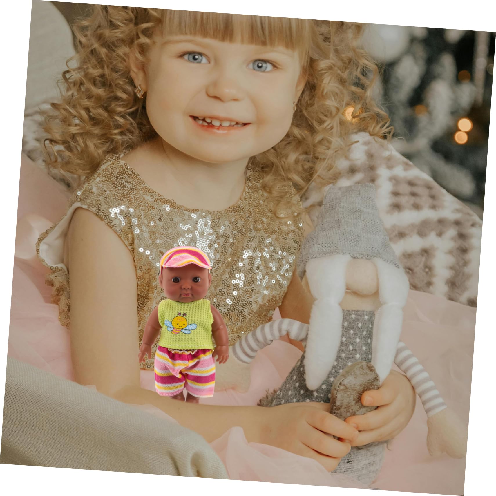 リボーンドール　約39cm　小さいベビーちゃん Amazon | Abaodam 黒い 赤ちゃんの リボーンベビードール